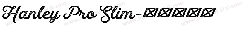 Hanley Pro Slim字体转换